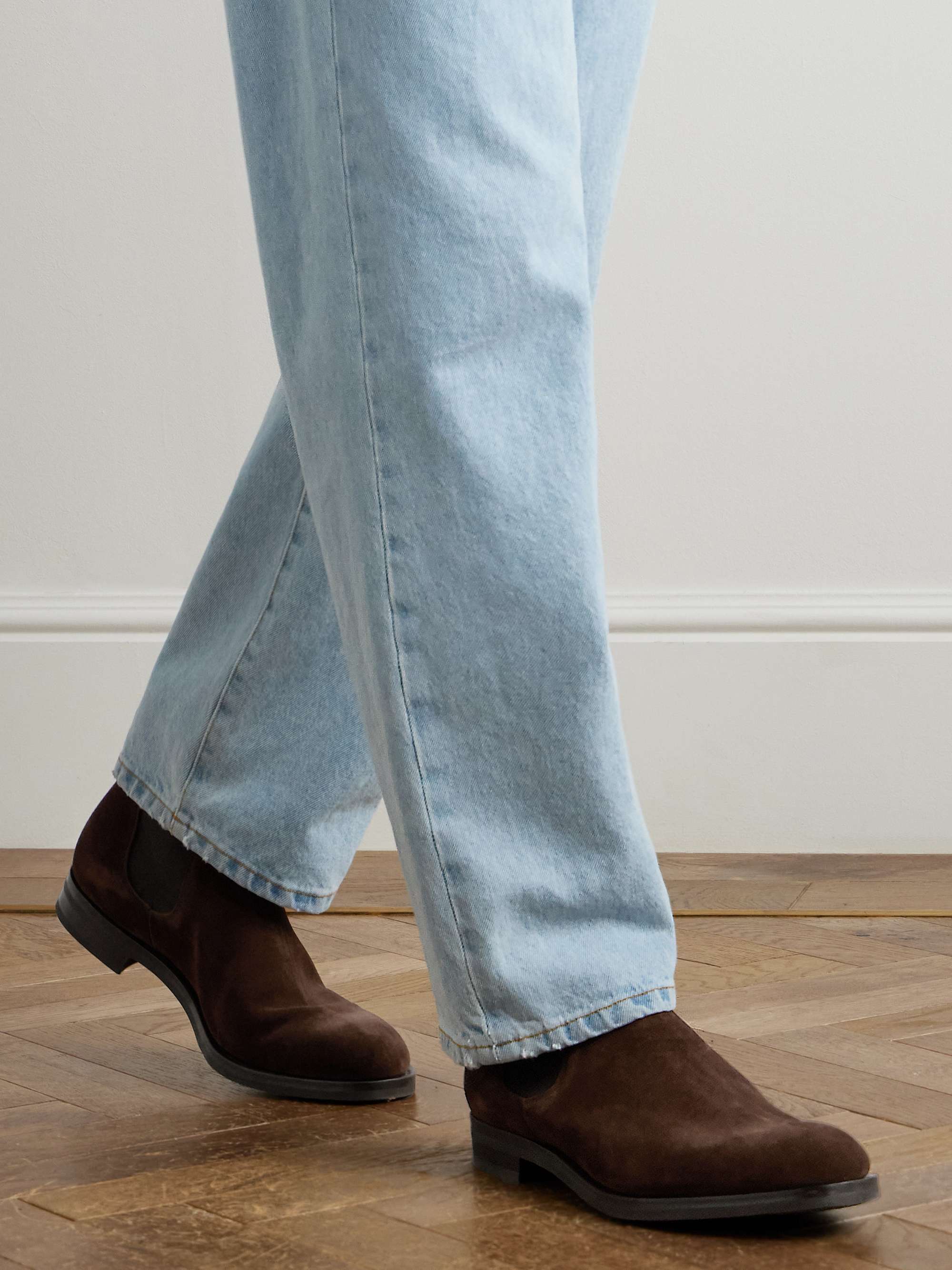 EDWARD GREEN Newmarket Leather Chelsea Boots