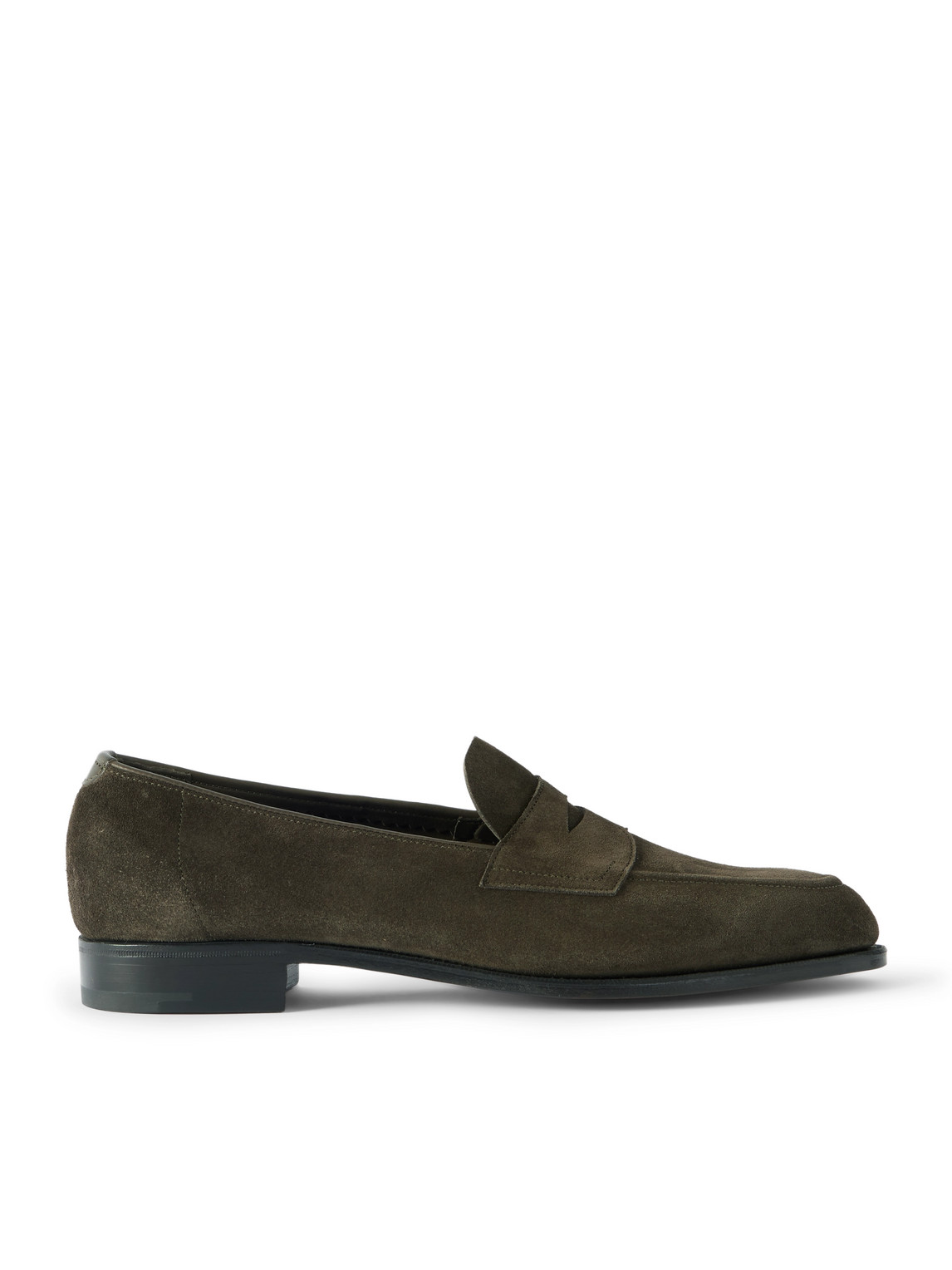 Edward Green Piccadilly Suede Penny Loafers