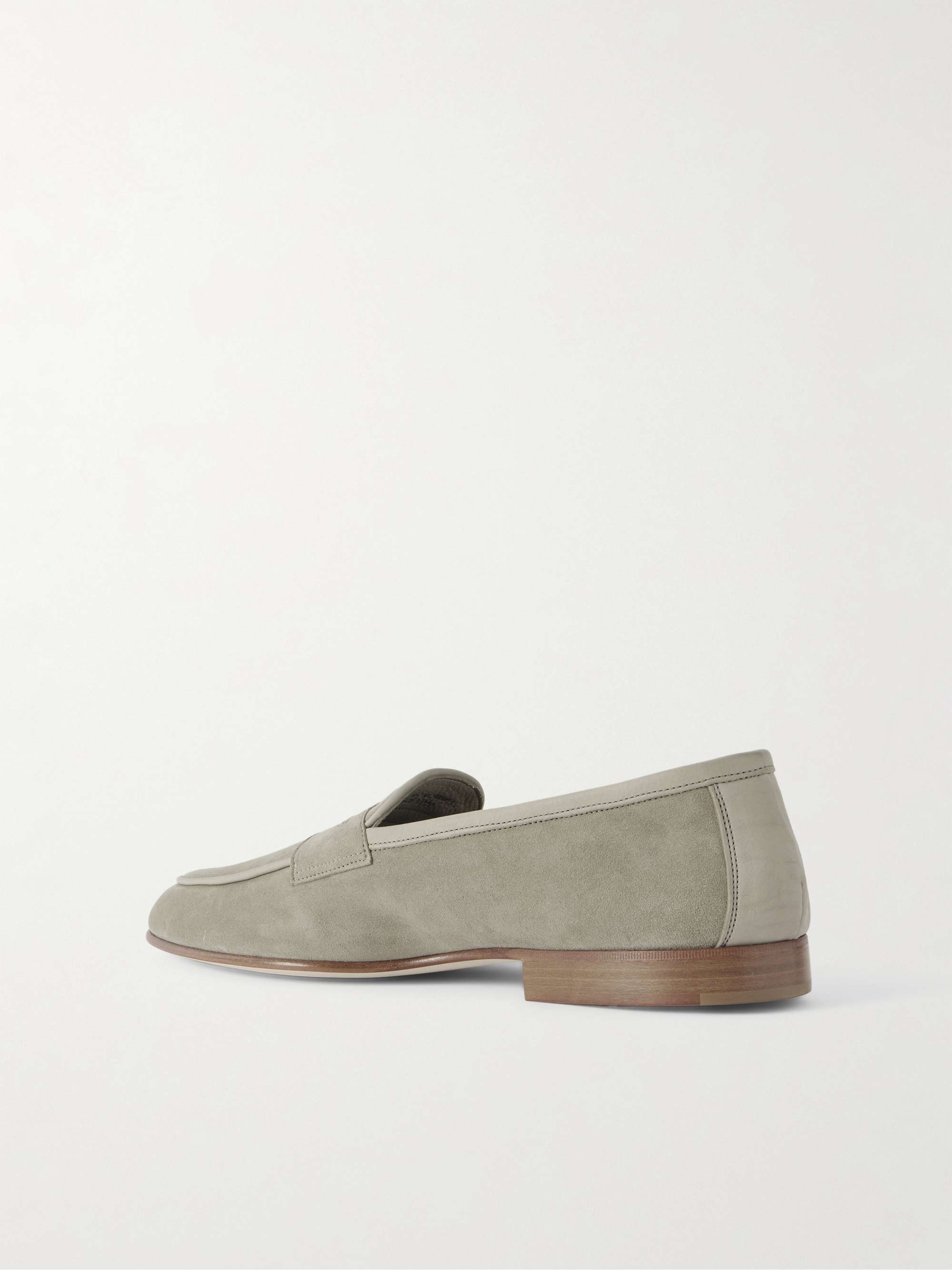 EDWARD GREEN Polperro Suede Penny Loafers