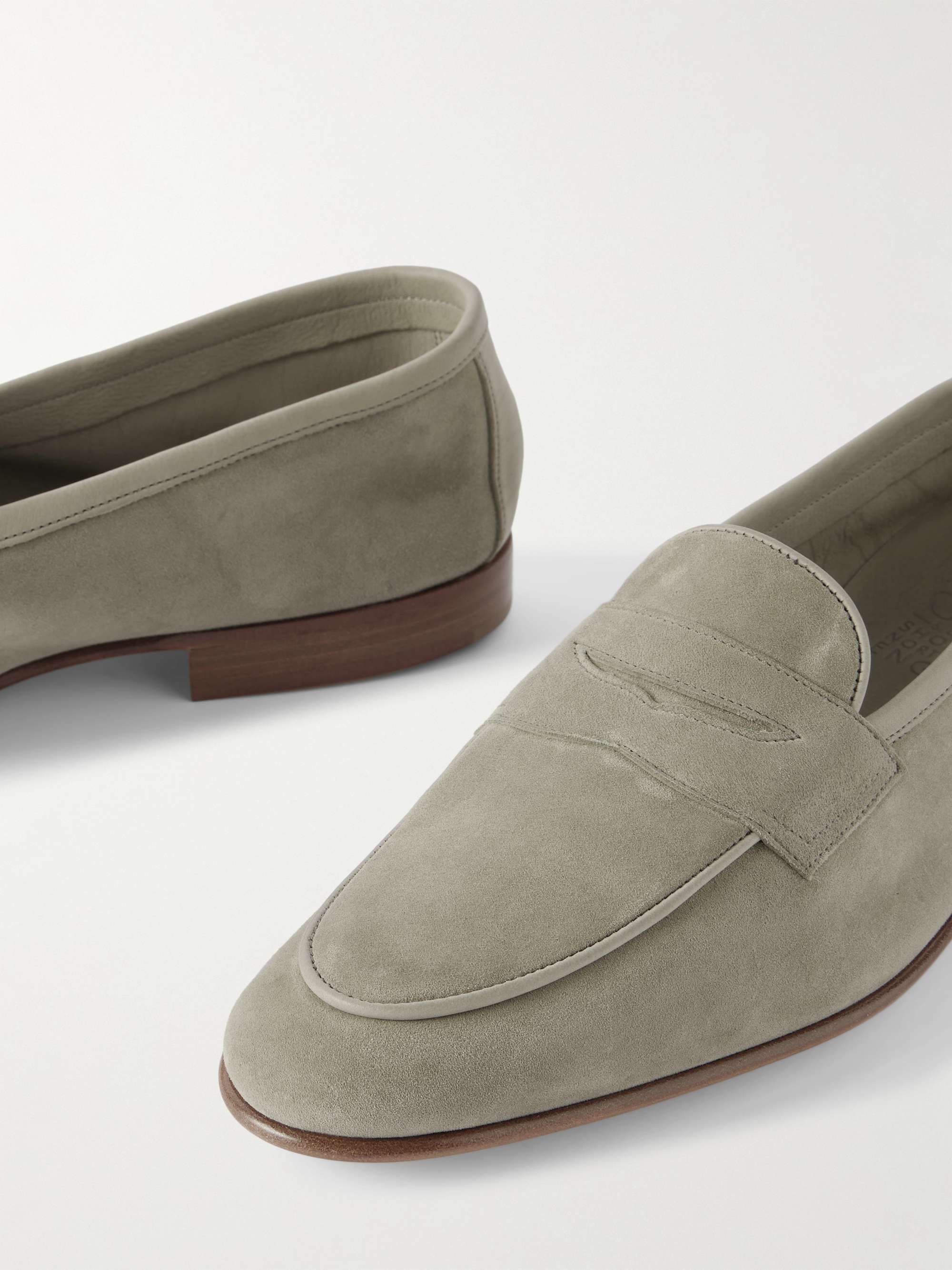 EDWARD GREEN Polperro Suede Penny Loafers
