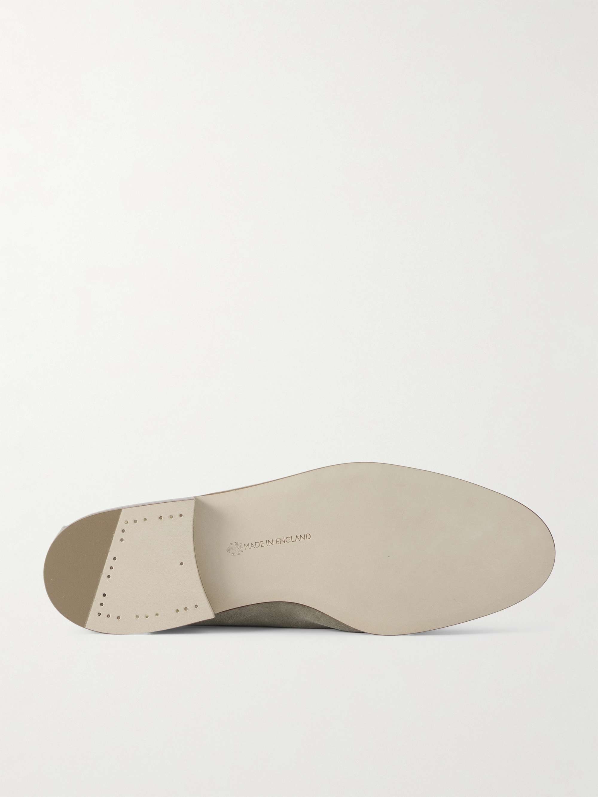 EDWARD GREEN Polperro Suede Penny Loafers