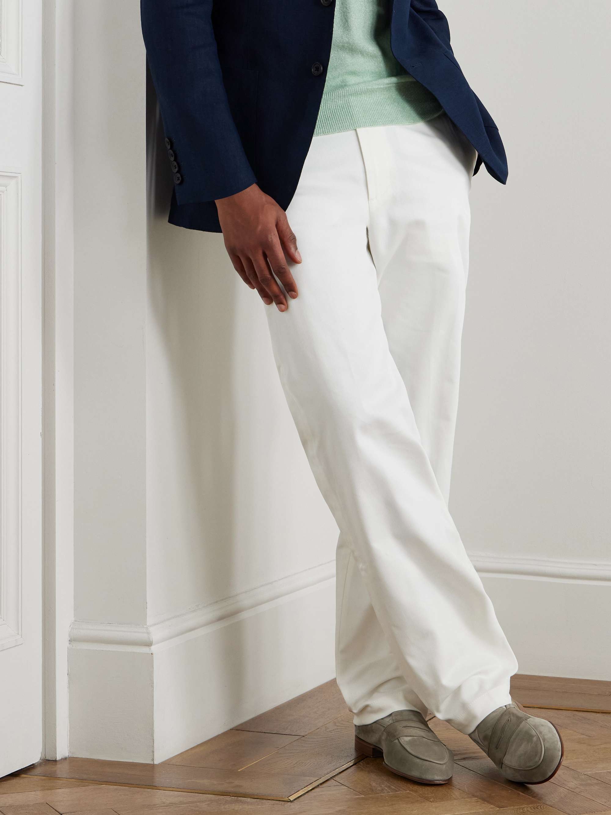 EDWARD GREEN Polperro Suede Penny Loafers