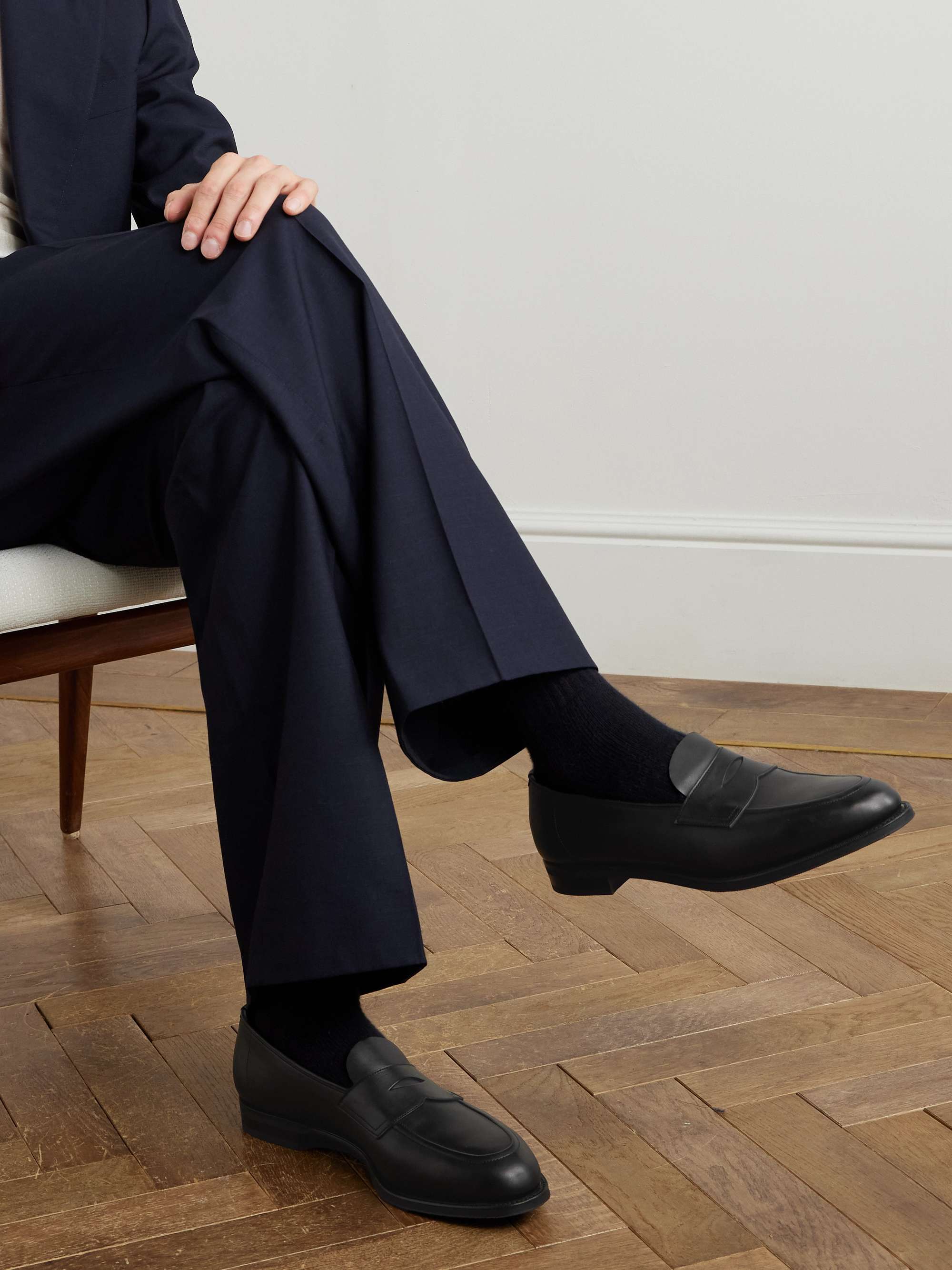 EDWARD GREEN Piccadilly Leather Penny Loafers