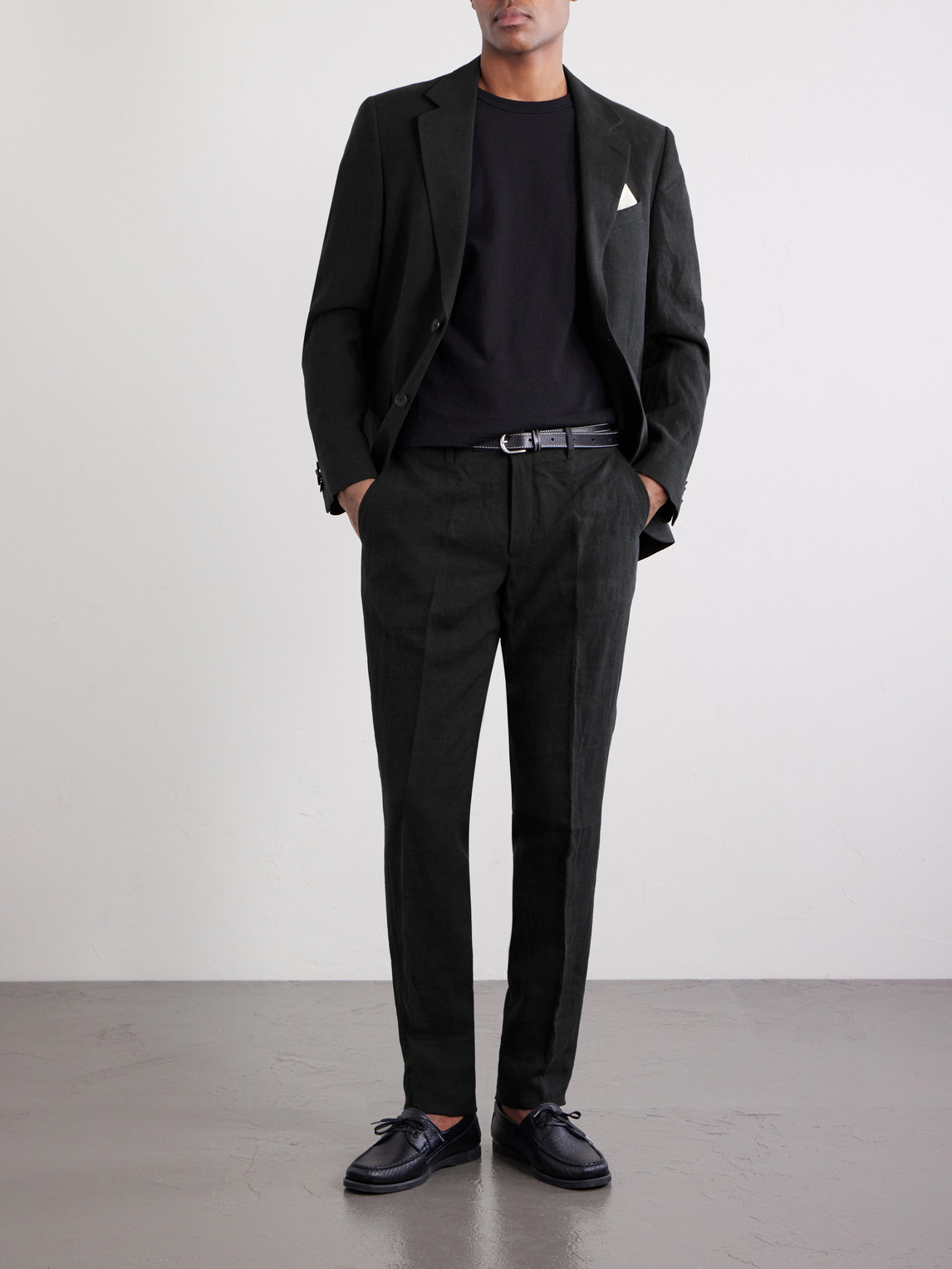 Phillip Slim-Fit Linen Suit Trousers — 2