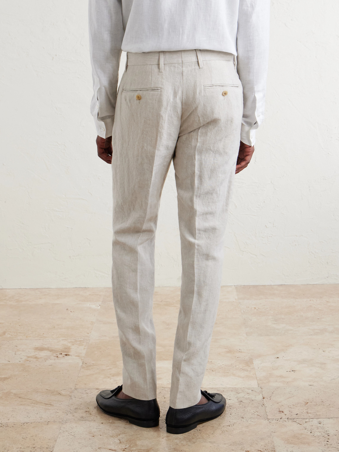  Mr P. - Phillip Slim-fit Linen Suit Trousers - Men - Neutrals - 28 