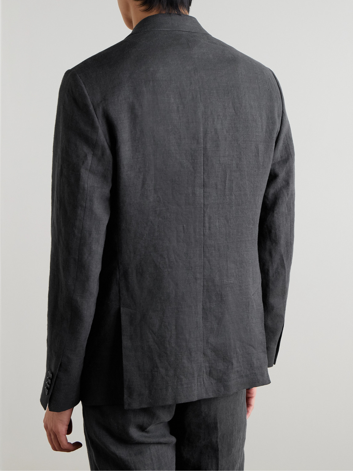  Mr P. - Regular-fit Linen Suit Jacket - Men - Gray - 36 