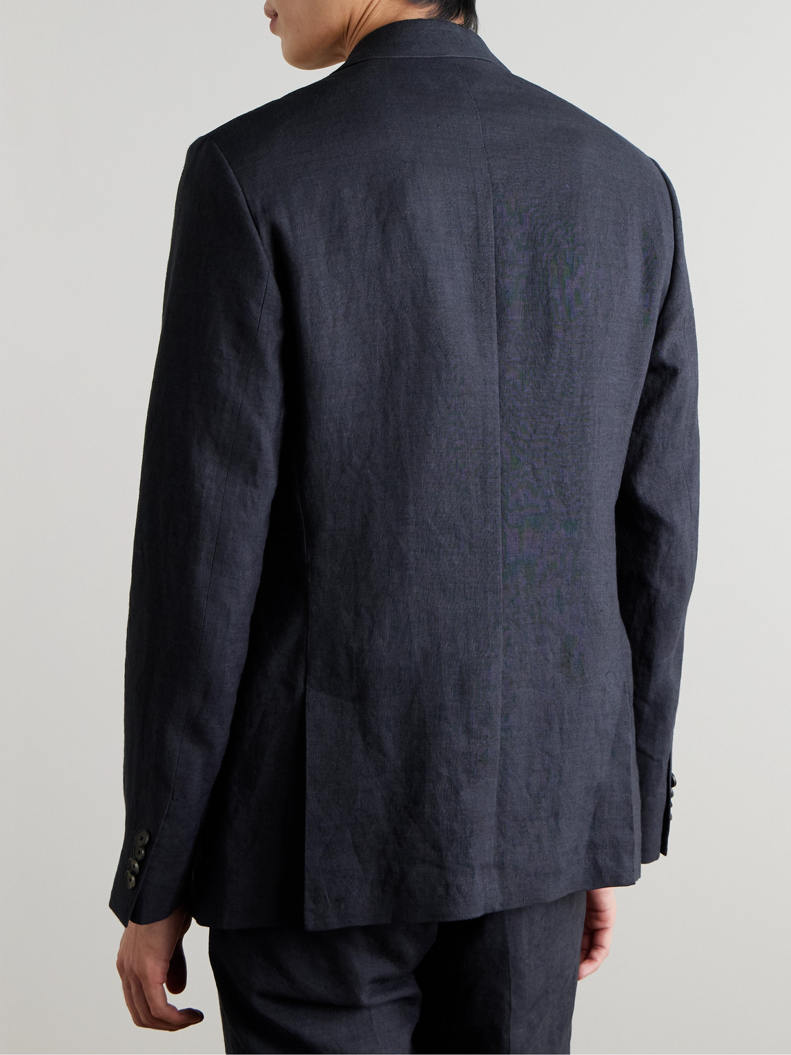  Mr P. - Regular-fit Linen Suit Jacket - Men - Blue - 36 