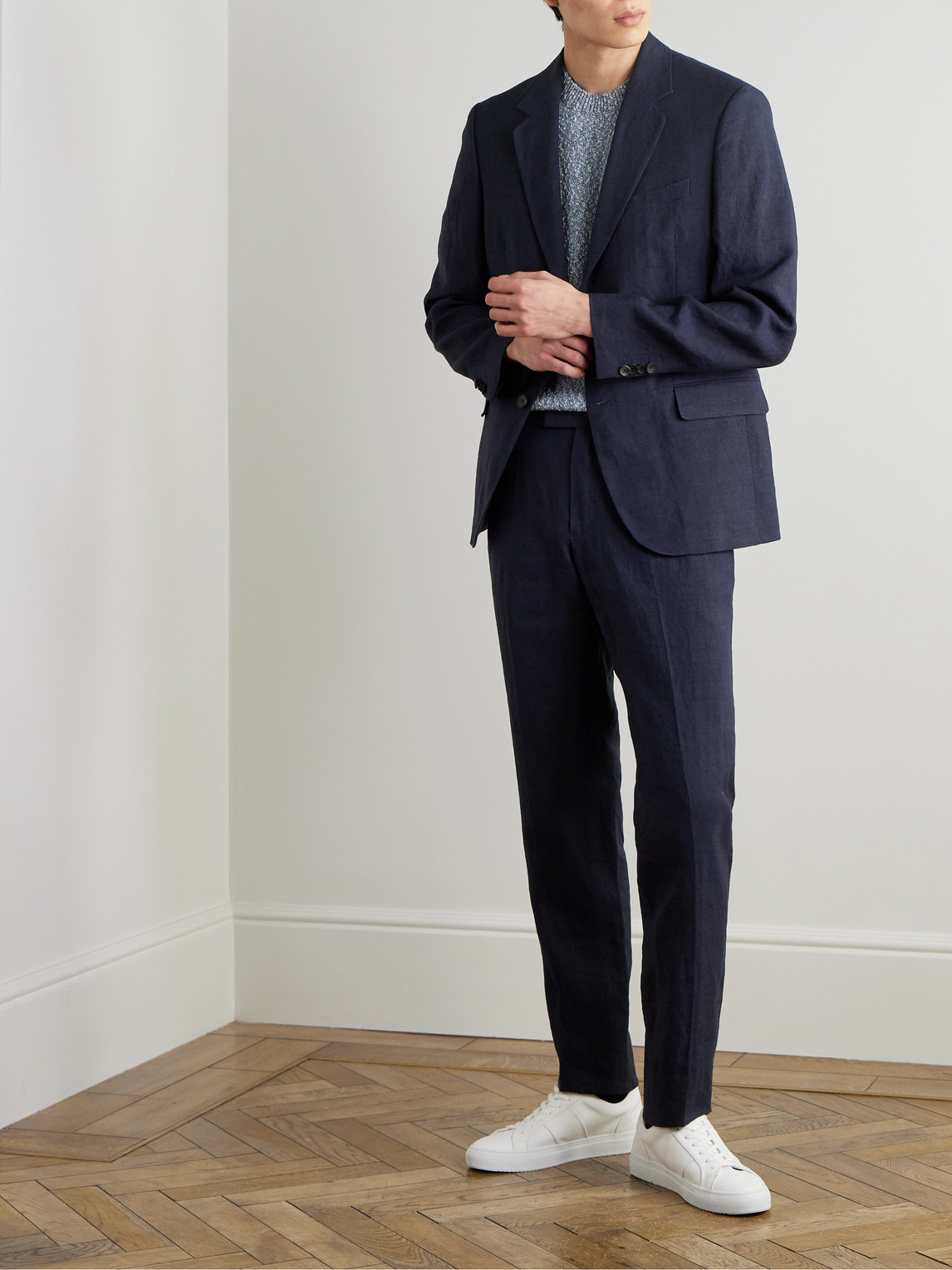 Regular-Fit Linen Suit Jacket — 2