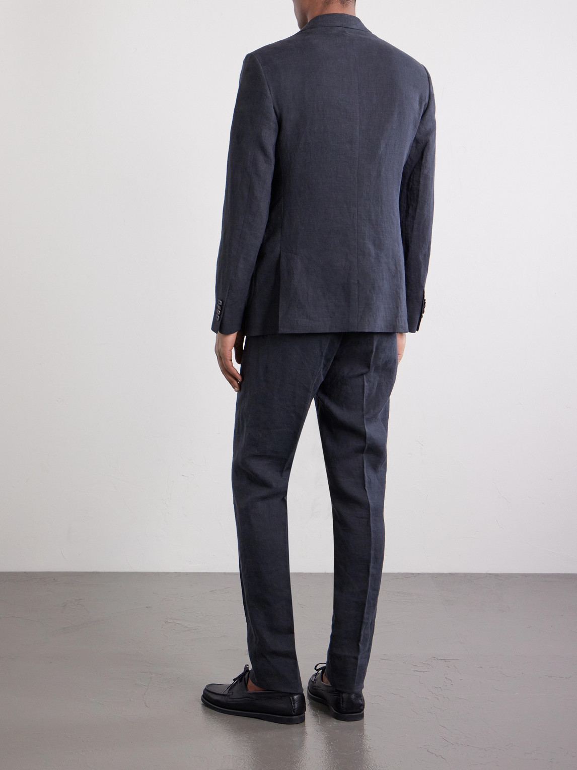  Mr P. - Slim-fit Linen Suit Jacket - Men - Gray - 38 