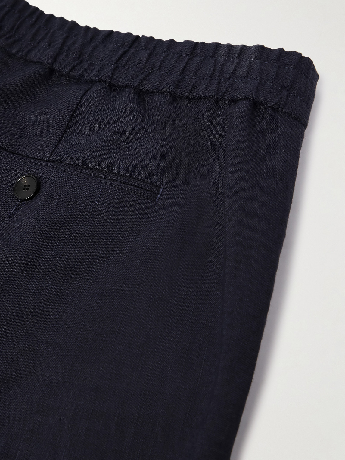 Mr P. - James Straight-Leg Linen Drawstring Trousers