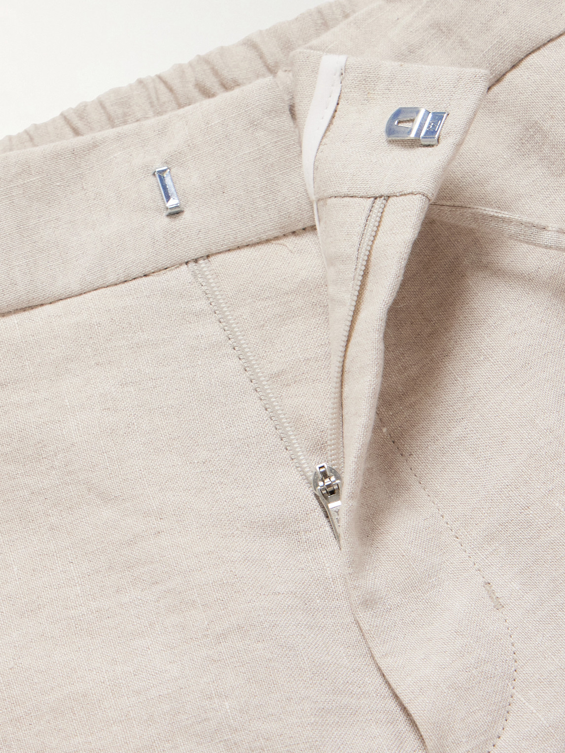 Mr P. - James Straight-Leg Linen Drawstring Trousers