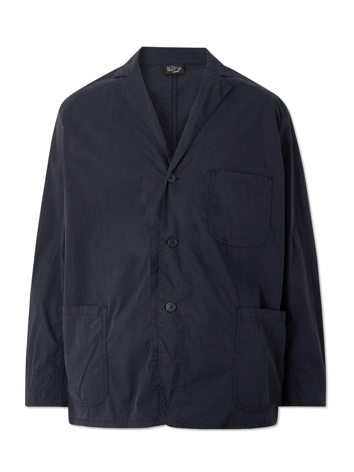 Orslow Cotton-blend Overshirt In Blue