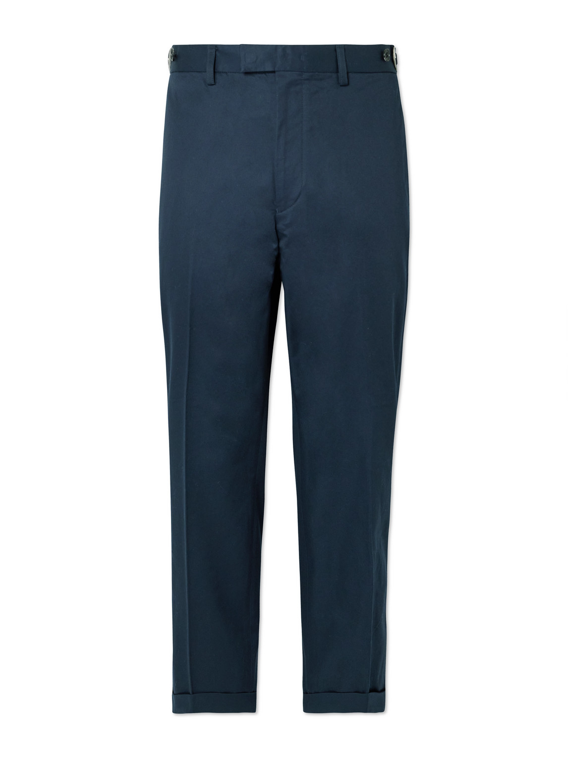 Ivy Straight-Leg Cotton-Twill Trousers