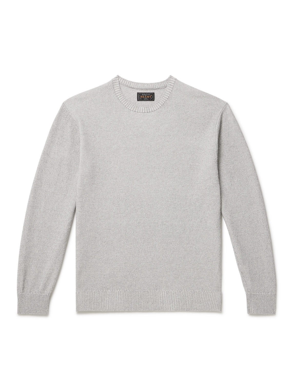 Ribbed Slub Cotton-Blend Sweater