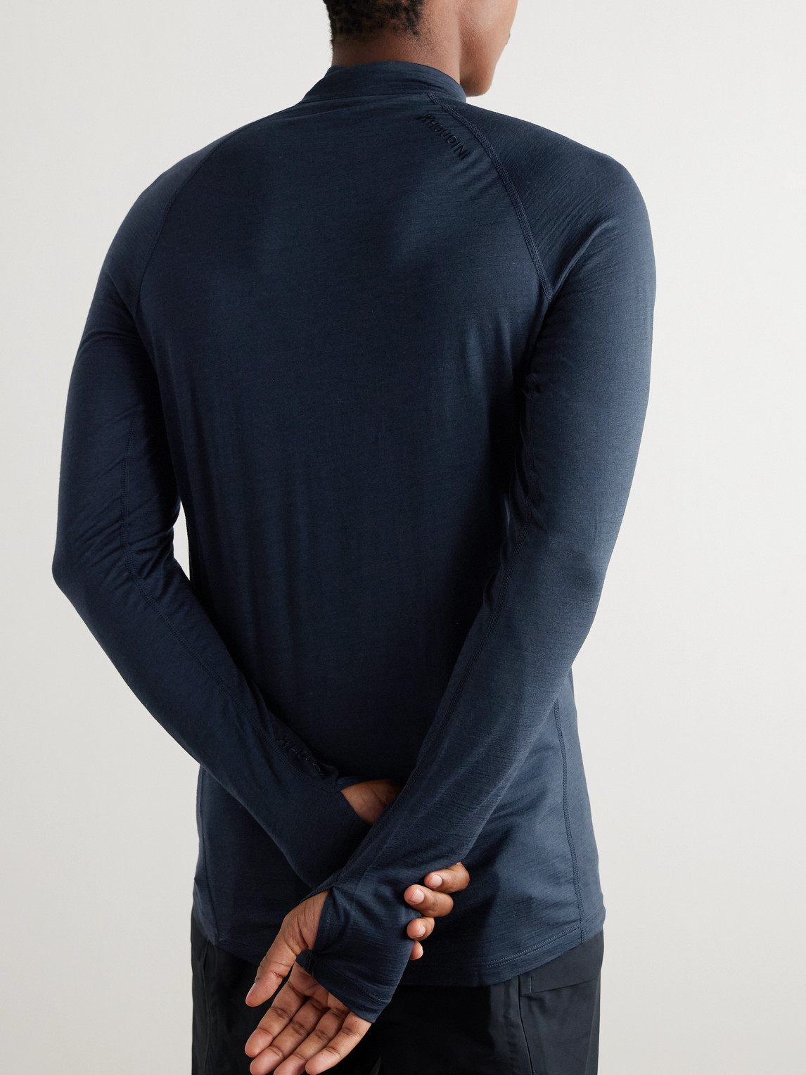  Houdini - Desoli Solid Merino™ Half-zip Ski Base Layer - Men - Blue - S 