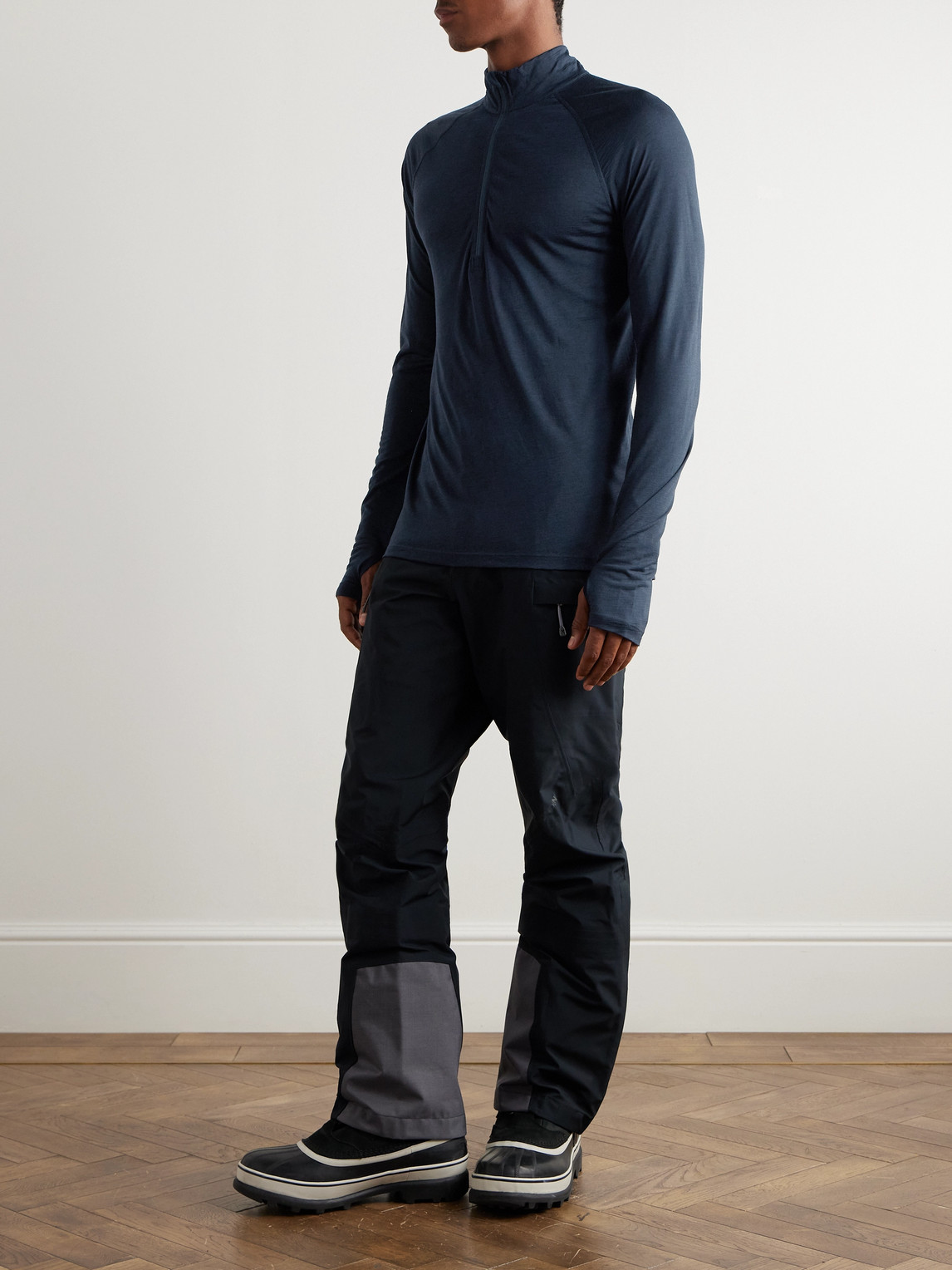 Desoli Solid Merino™ Half-Zip Ski Base Layer — 2