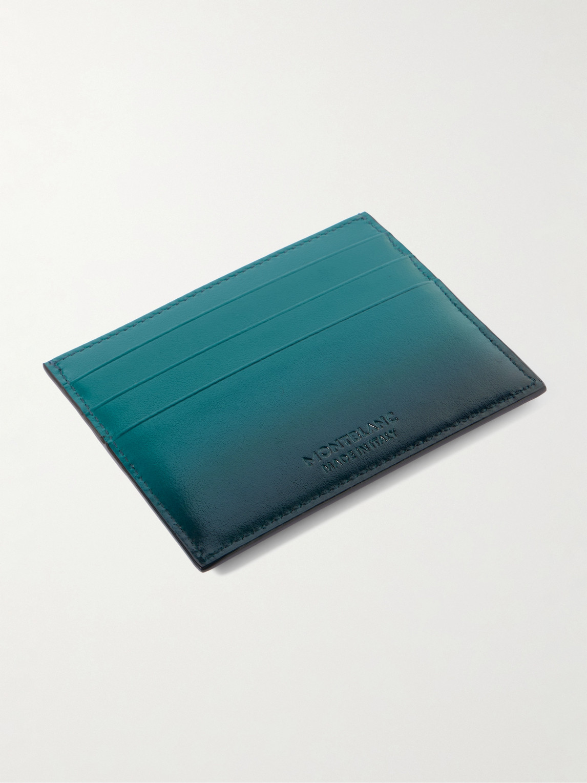 Montblanc Meisterstück Dégradé Leather Cardholder In Blue