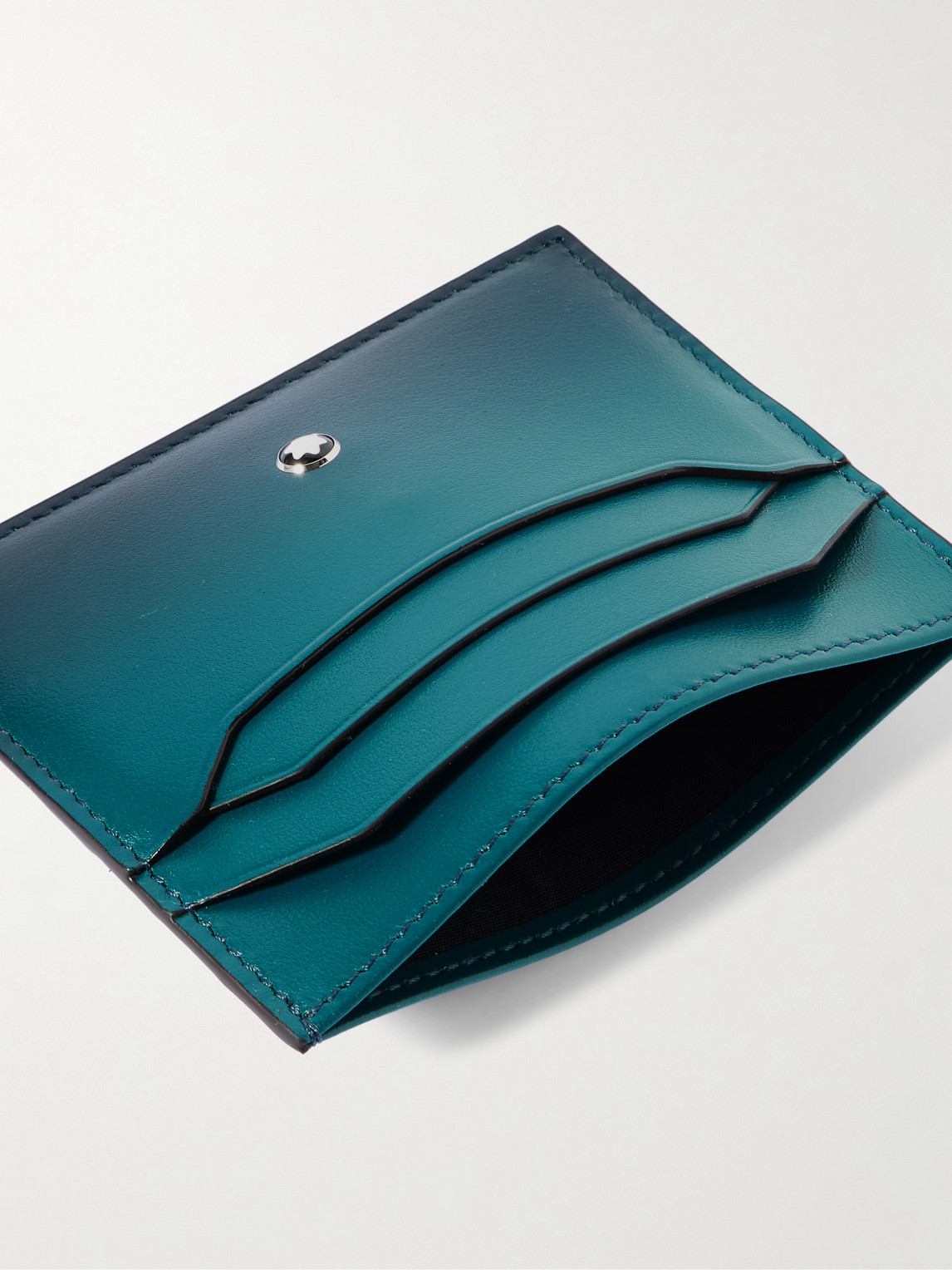 Montblanc Meisterstück Dégradé Leather Cardholder In Blue