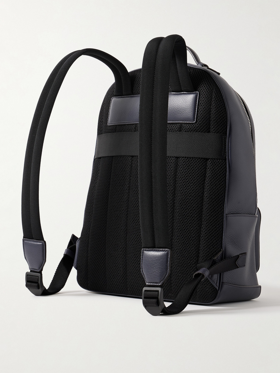 Shop Montblanc Full-grain Leather Backpack