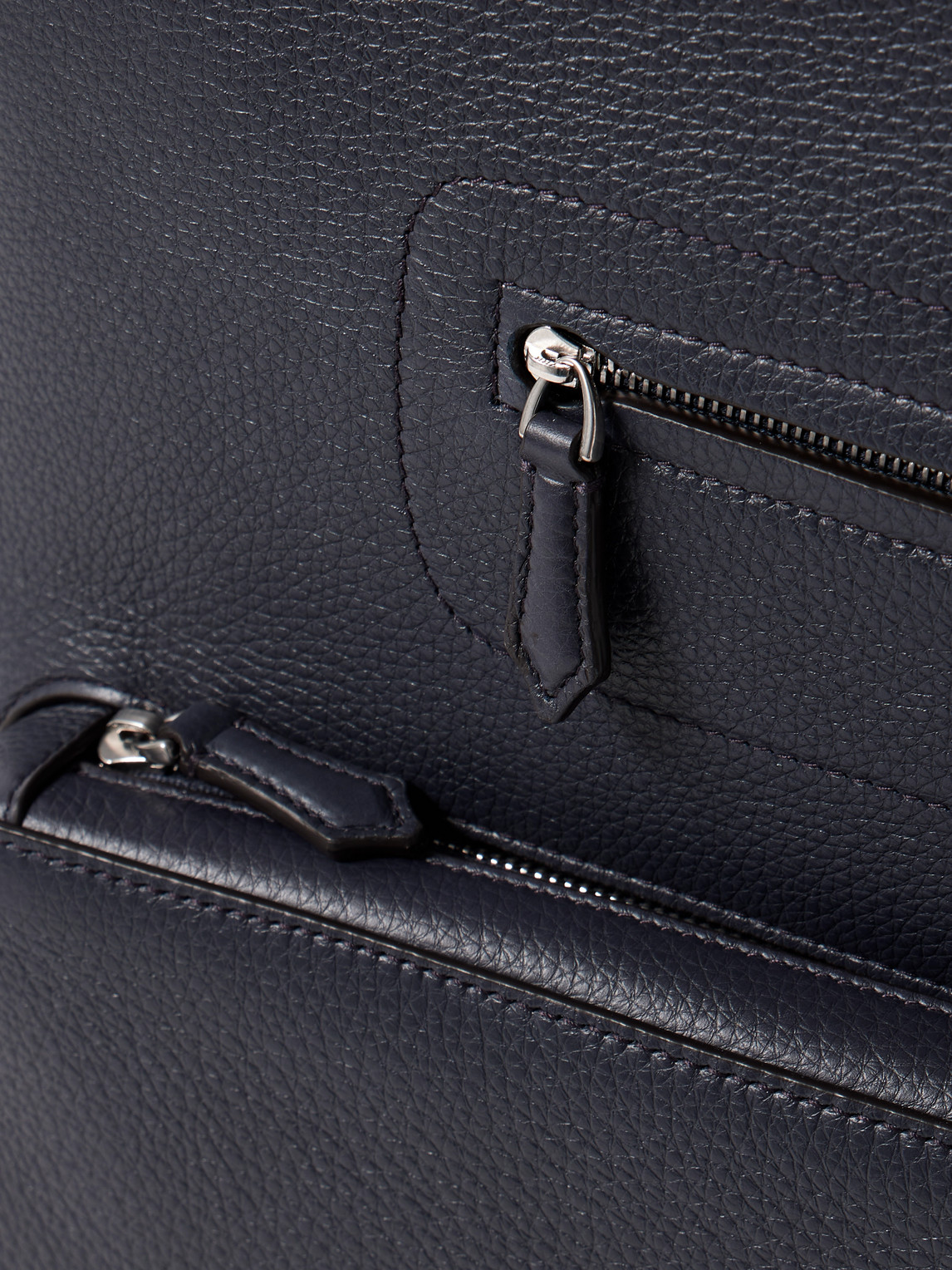 Shop Montblanc Full-grain Leather Backpack