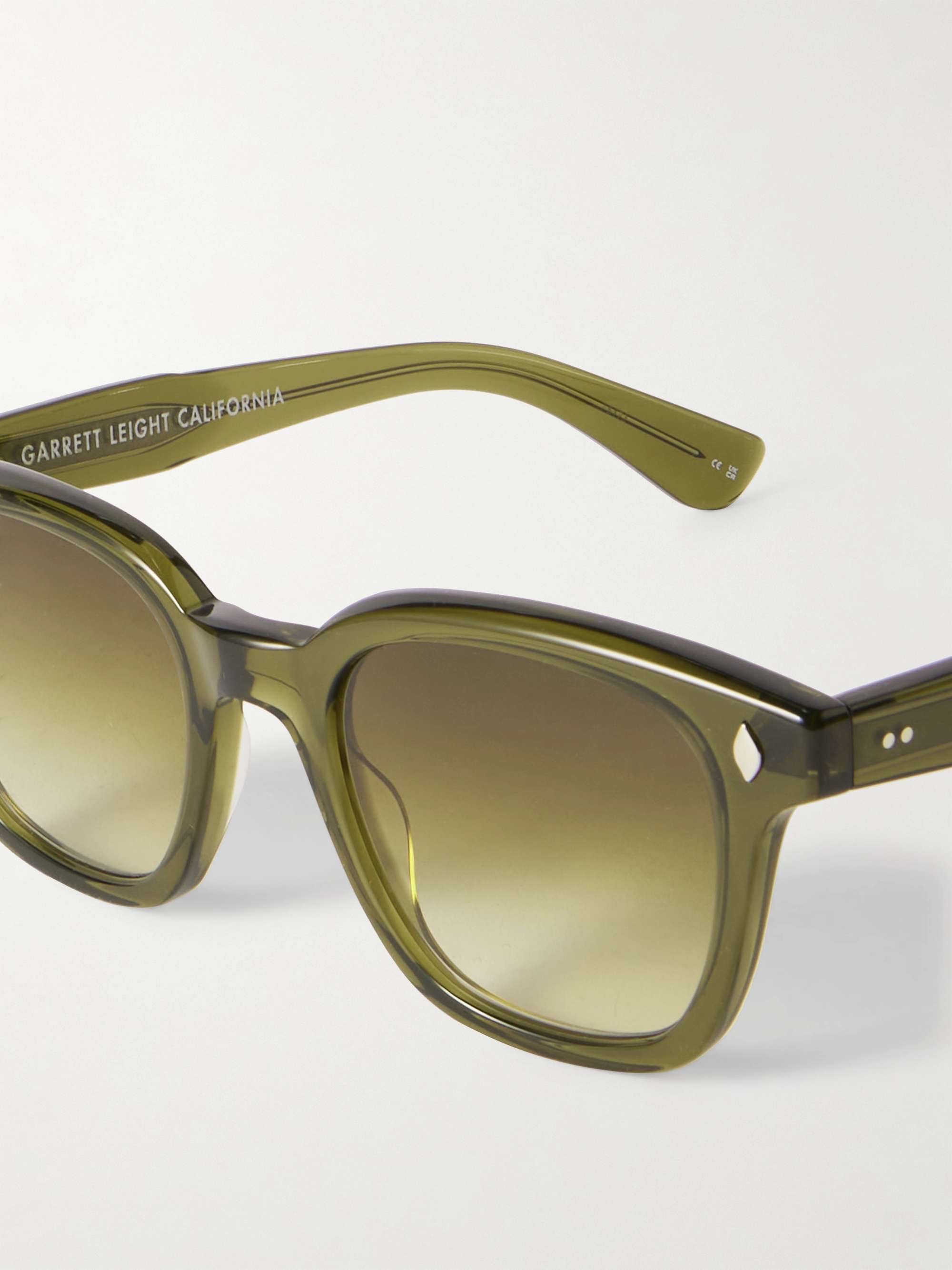 GARRETT LEIGHT CALIFORNIA OPTICAL Broadway D-Frame Acetate Sunglasses