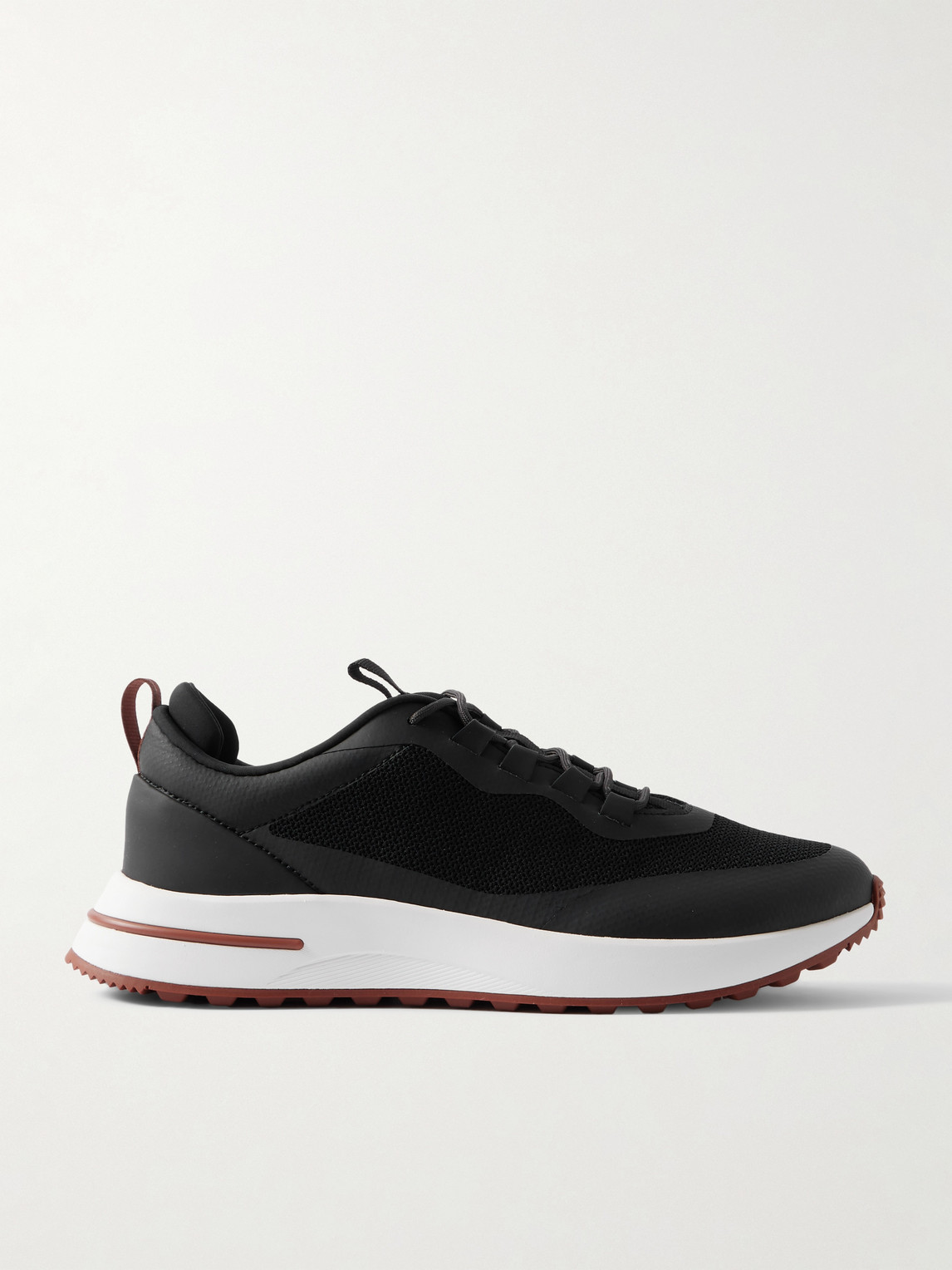 Loro Piana Weekend Walk Leather-Trimmed Mesh Sneakers - Men
