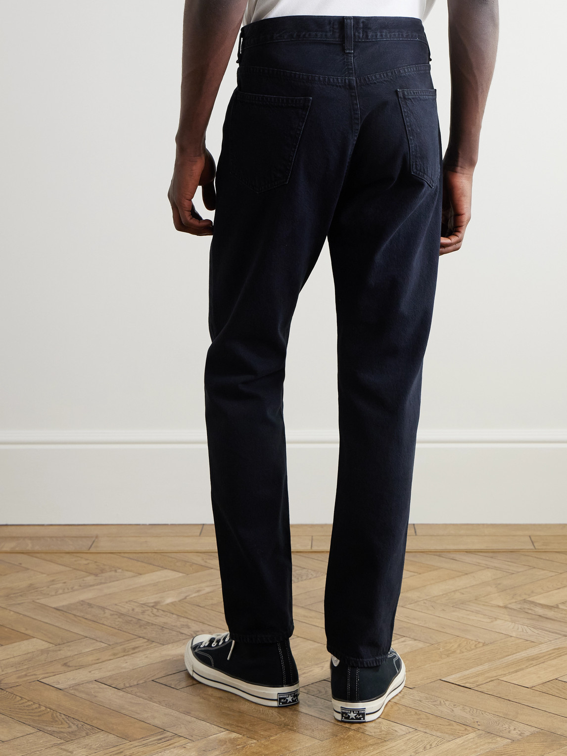 Agolde Curtis Straight-leg Jeans In Black