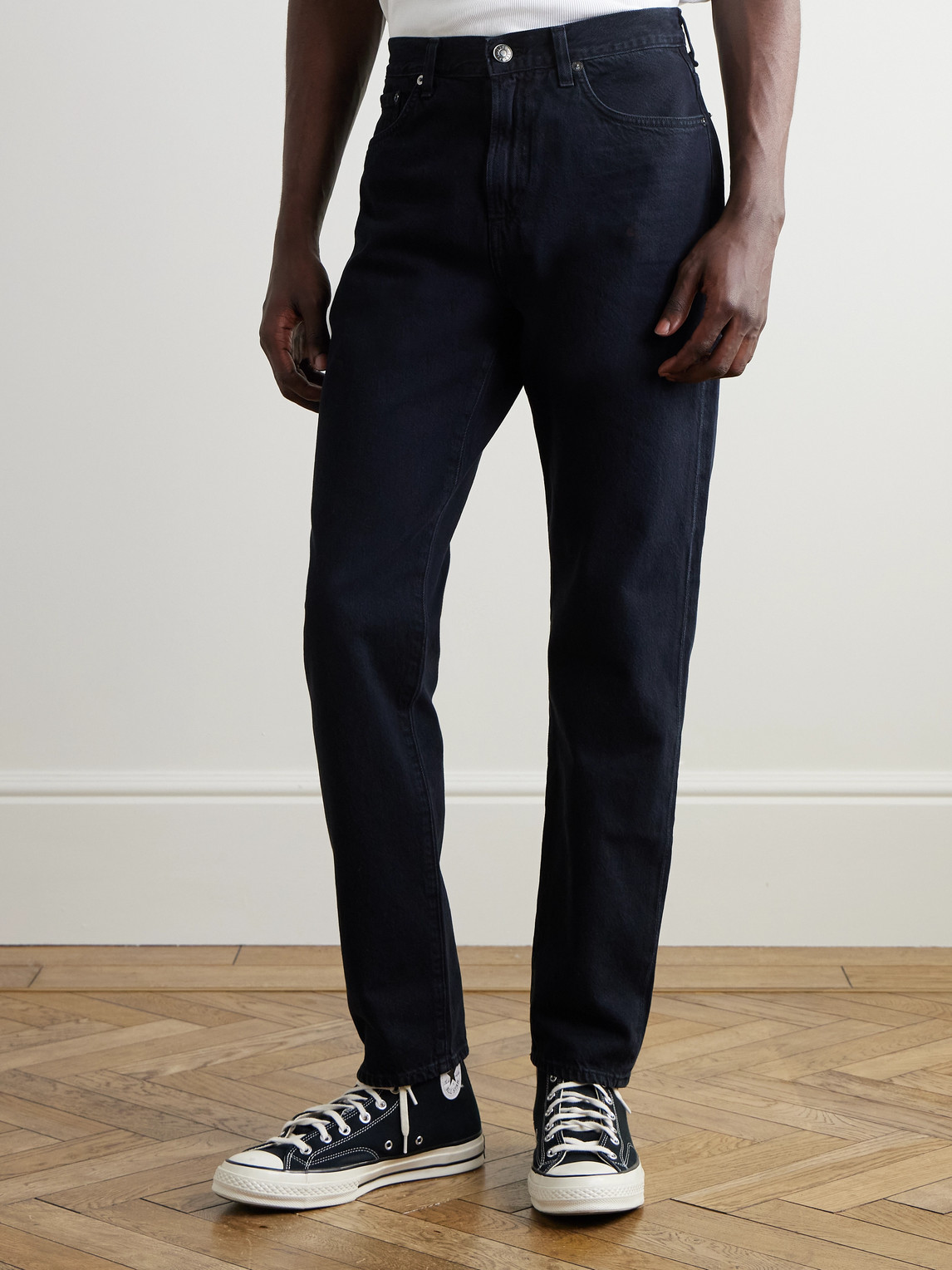Agolde Curtis Straight-leg Jeans In Black