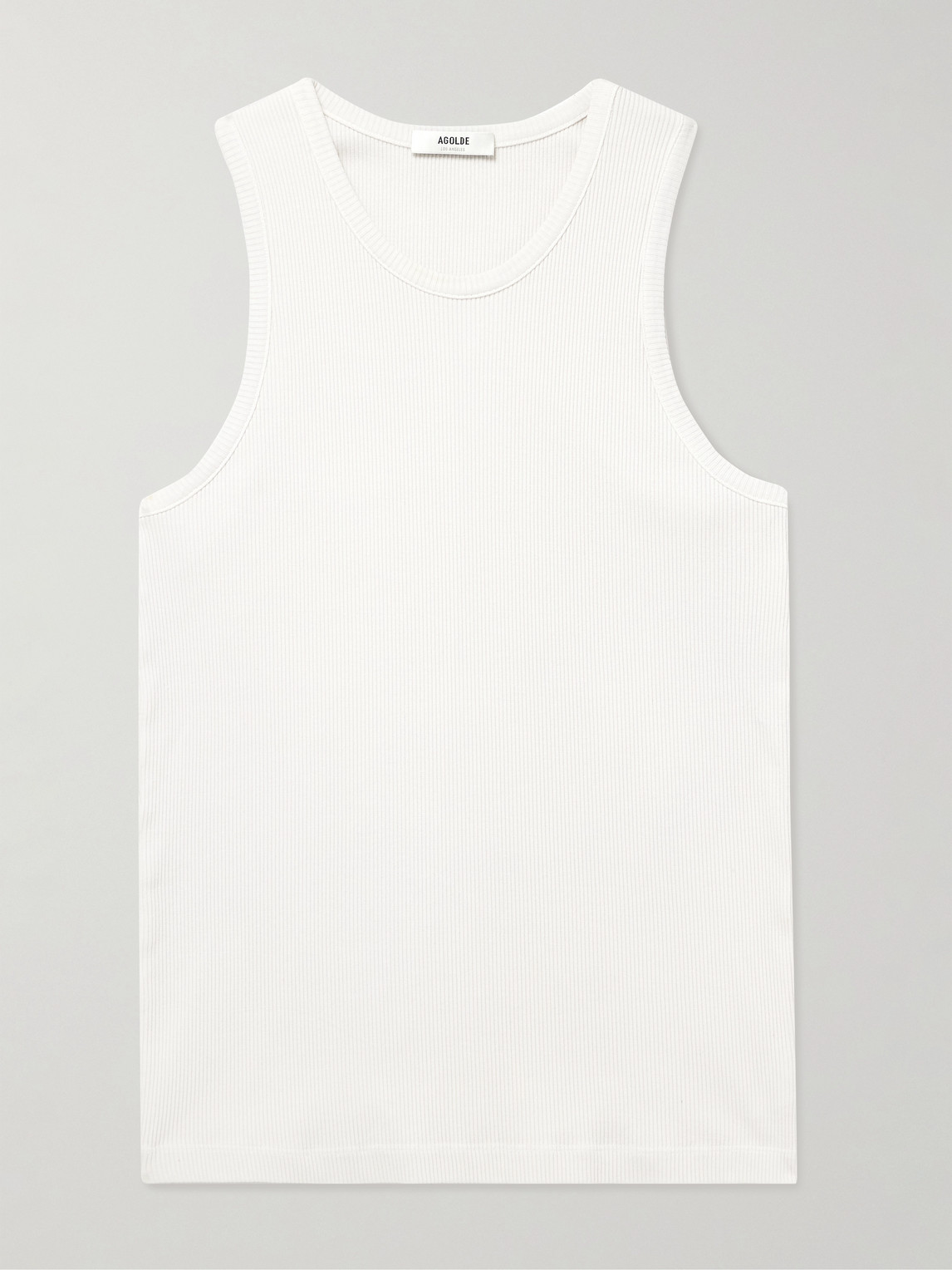 AGOLDE Viggo Ribbed tretch Organic Cotton and TENCEL™ Lyocell-Blend Tank Top - Men