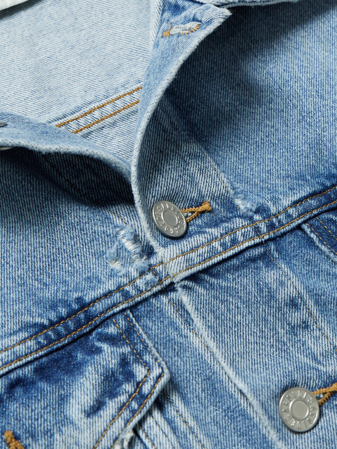 Agolde Stefano Denim Trucker Jacket In Blue
