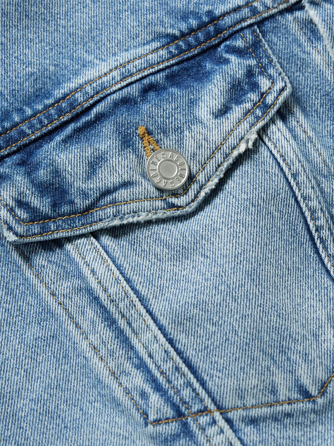 Agolde Stefano Denim Trucker Jacket In Blue