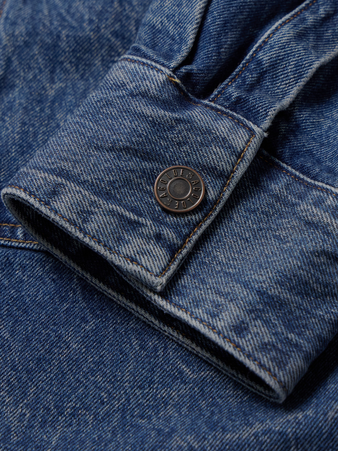 Agolde Atticus Denim Shirt In Blue
