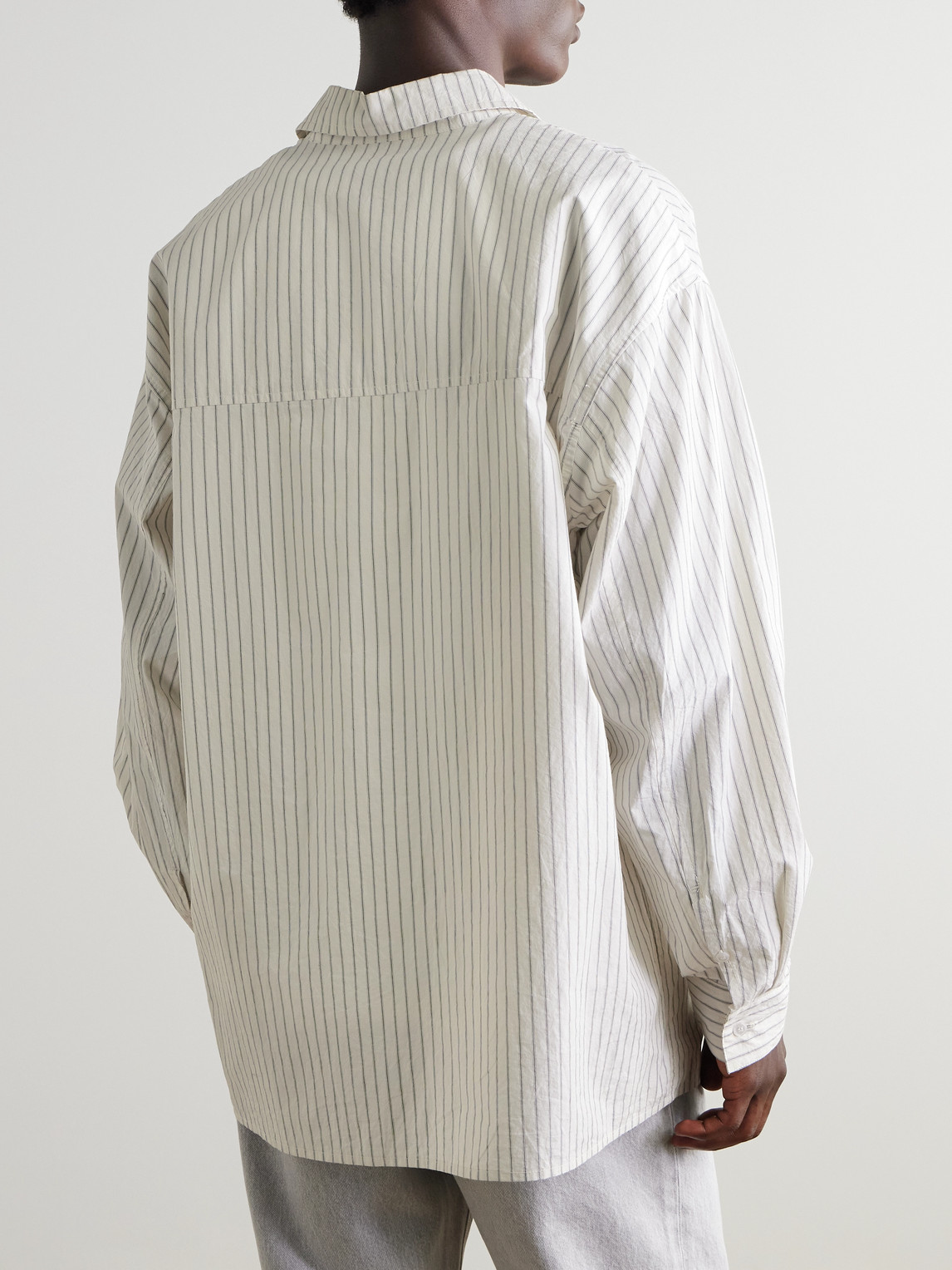 Agolde Aurel Long Sleeve Printed Shirt In Neutrals