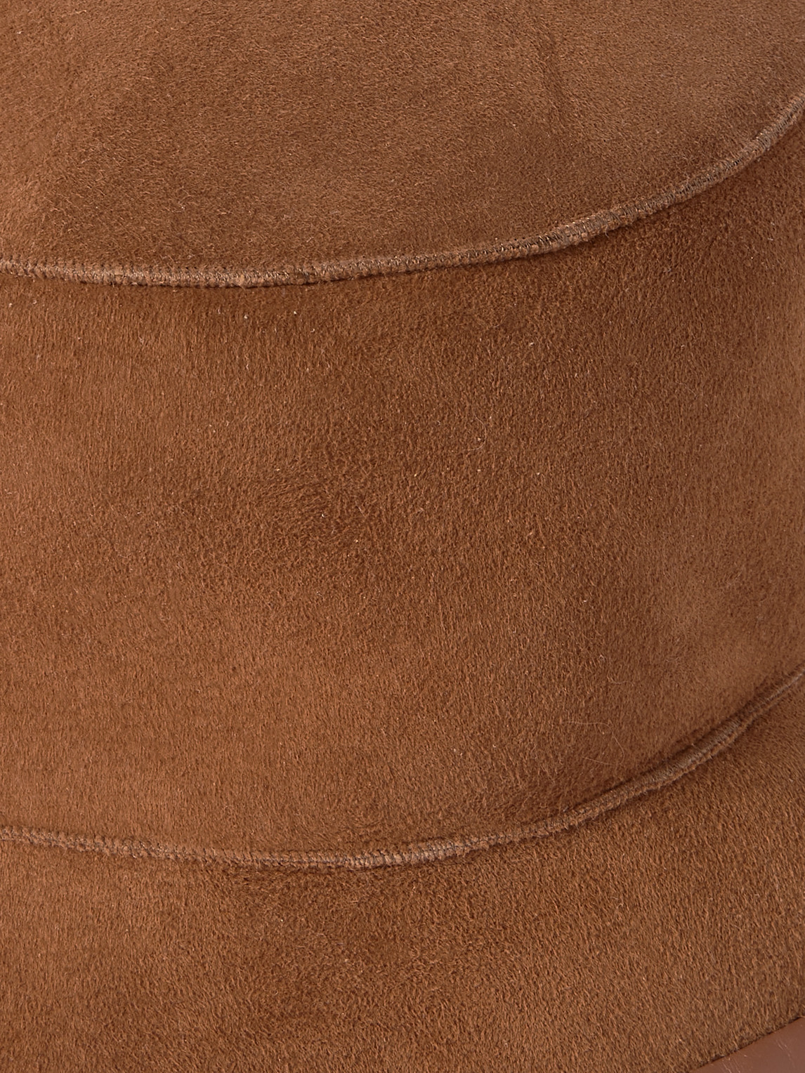 Loro Piana Lys Reversible Leather-trimmed Shearling Bucket Hat In Brown