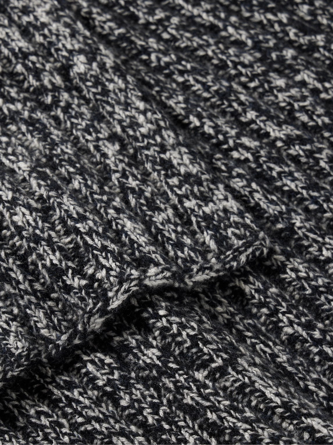 Loro Piana Alagna Ribbed Cashmere-blend Scarf In Gray