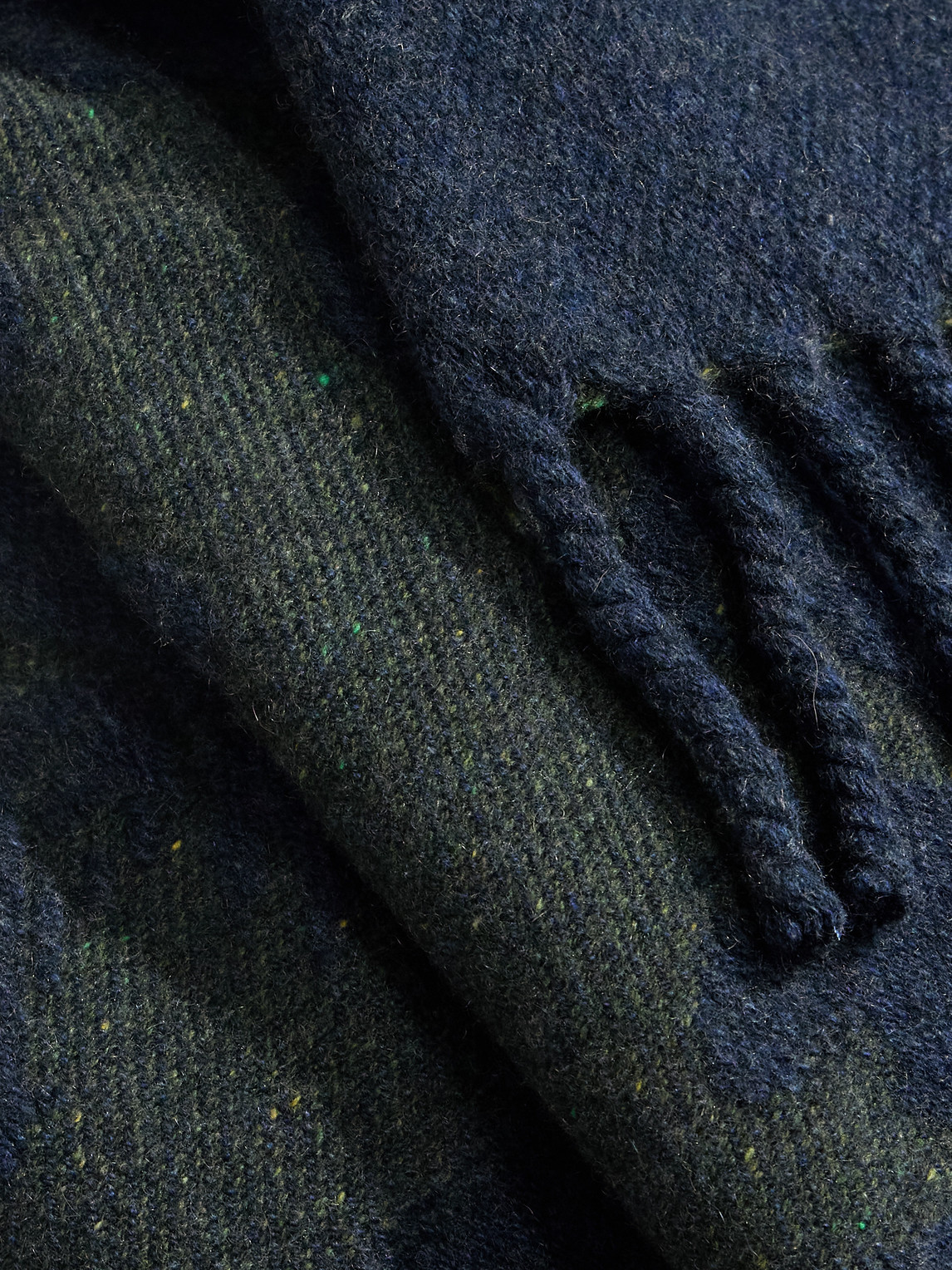  Loro Piana - Fringed Cashmere-jacquard Throw - Men - Blue 
