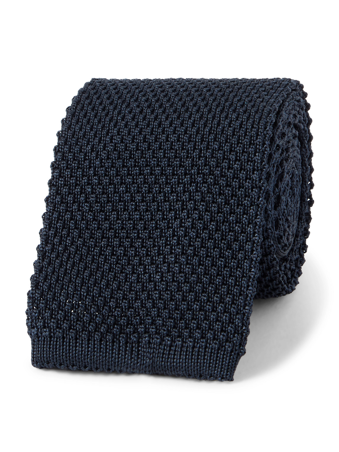 Brunello Cucinelli 6cm Knitted Silk Tie In Blue