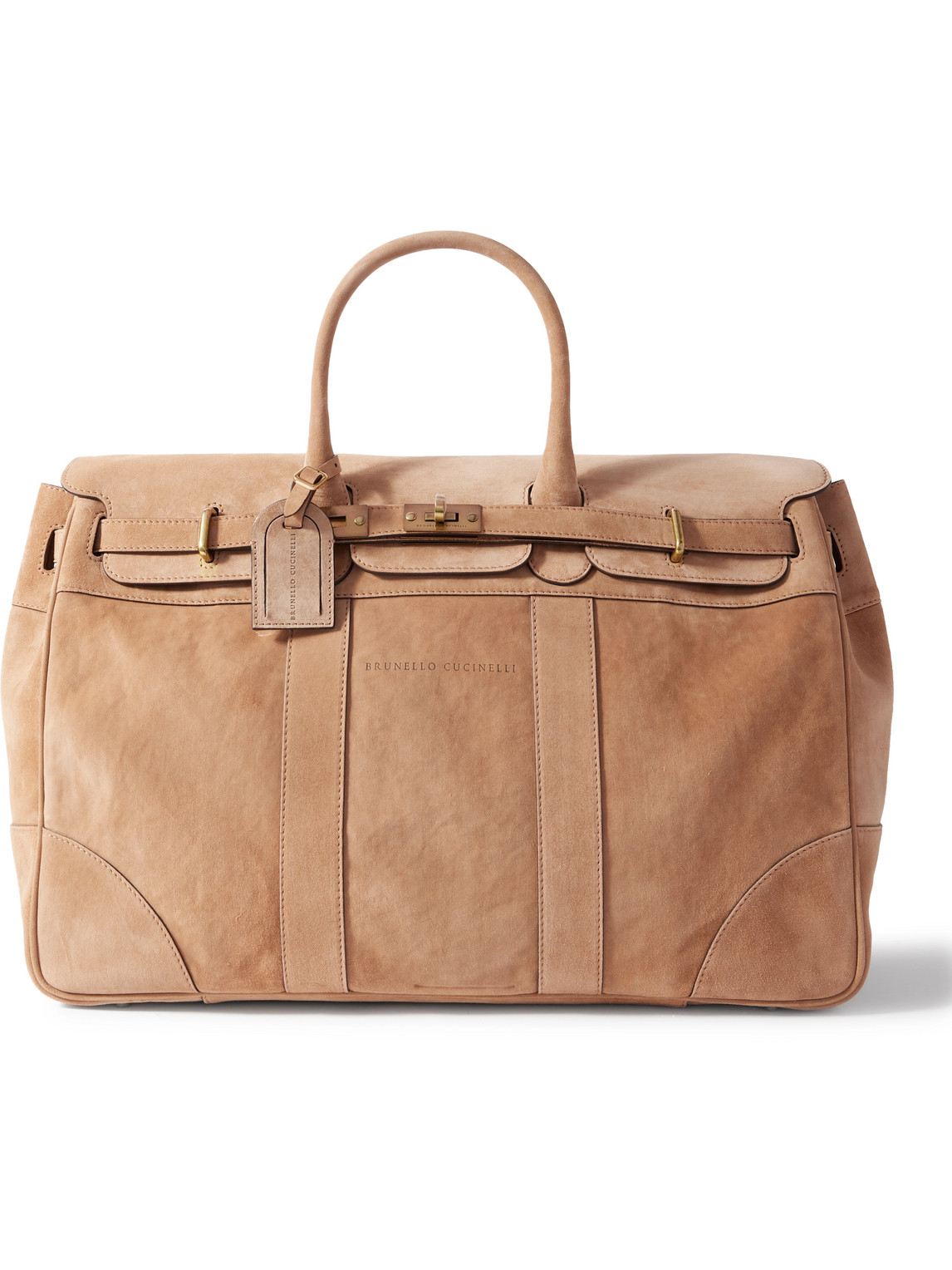 Brunello Cucinelli - Panelled Suede Weekend Bag - Curated Menswear