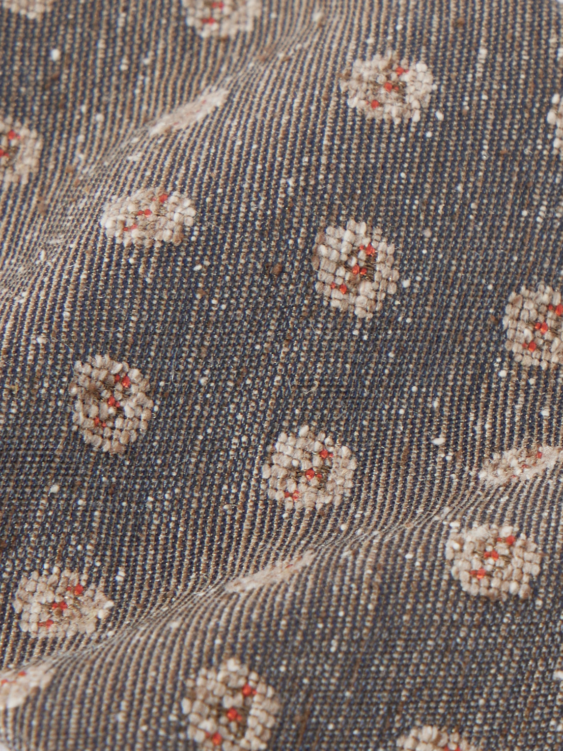 DUNHILL 9.5CM FLORAL-JACQUARD MULBERRY SILK TIE 