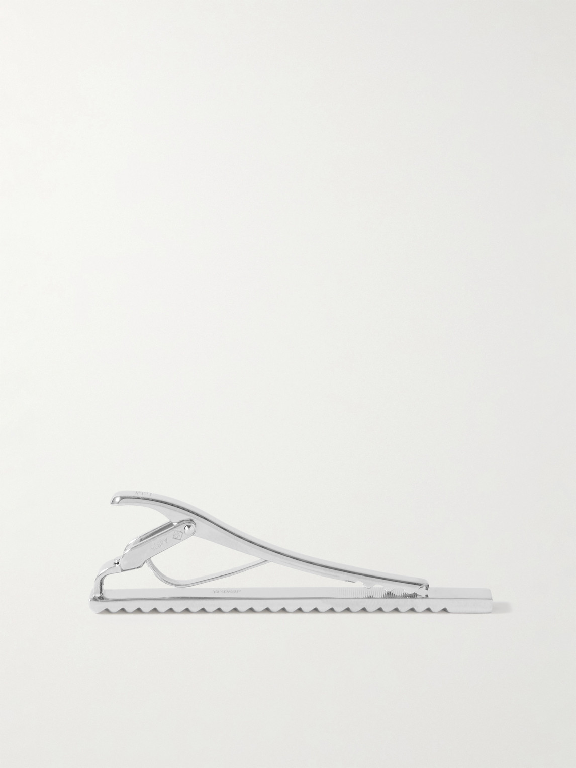 DUNHILL TRANSMISSION RHODIUM-PLATED TIE BAR