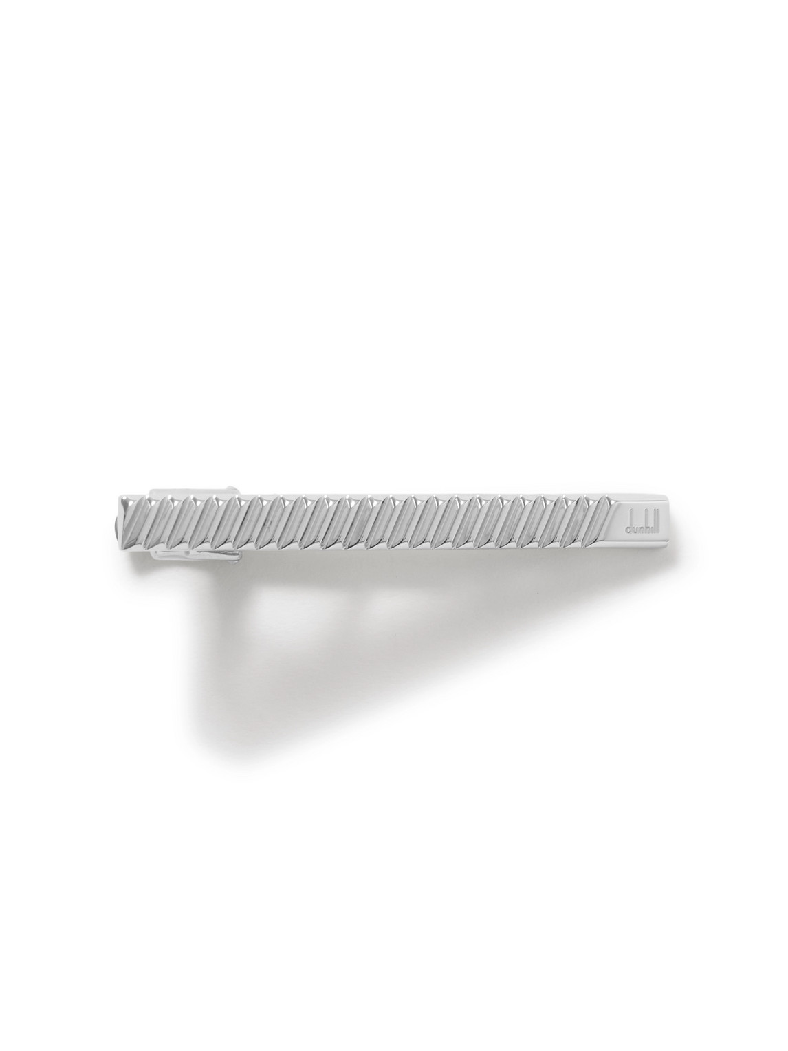 DUNHILL TRANSMISSION RHODIUM-PLATED TIE BAR