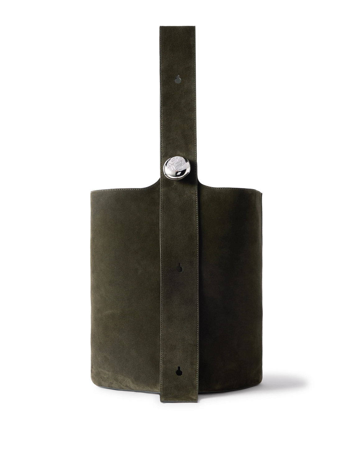 Large Pebble Suede Bucket Bag