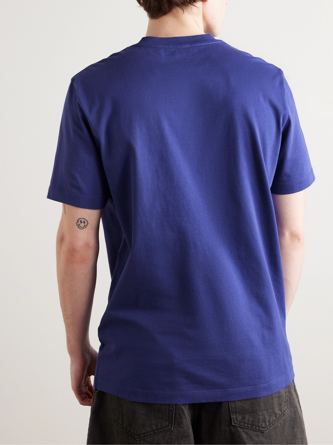Moncler T-shirt En Coton In Blue