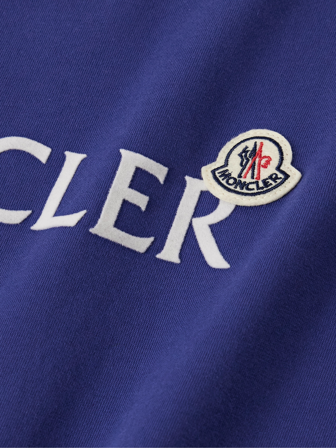 Moncler T-shirt En Coton In Blue