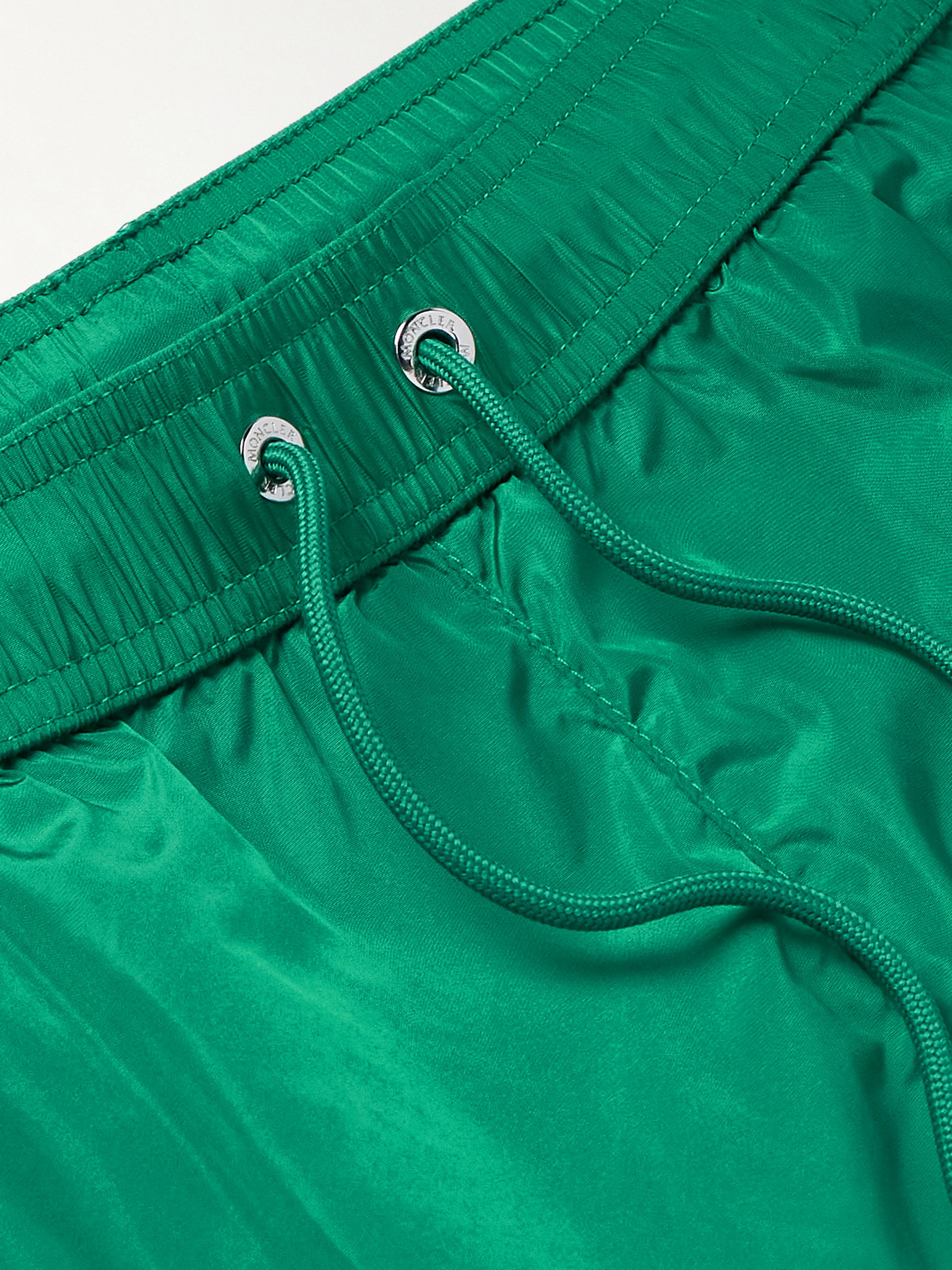 Moncler Archive Logo Classic Shorts In Green
