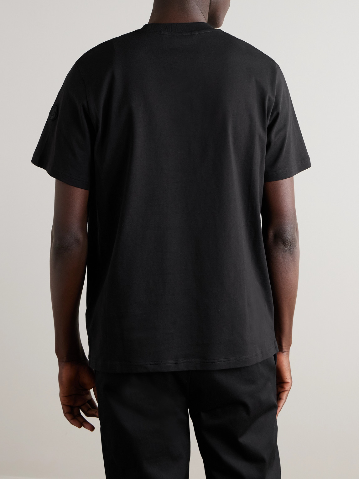 Moncler T-shirt With Logo In Black