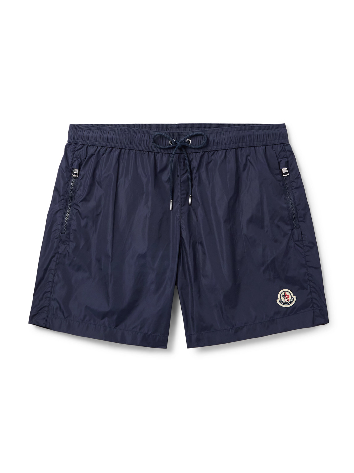 Moncler traight-Leg Mid-Length Logo-Appliquéd wim horts - Men