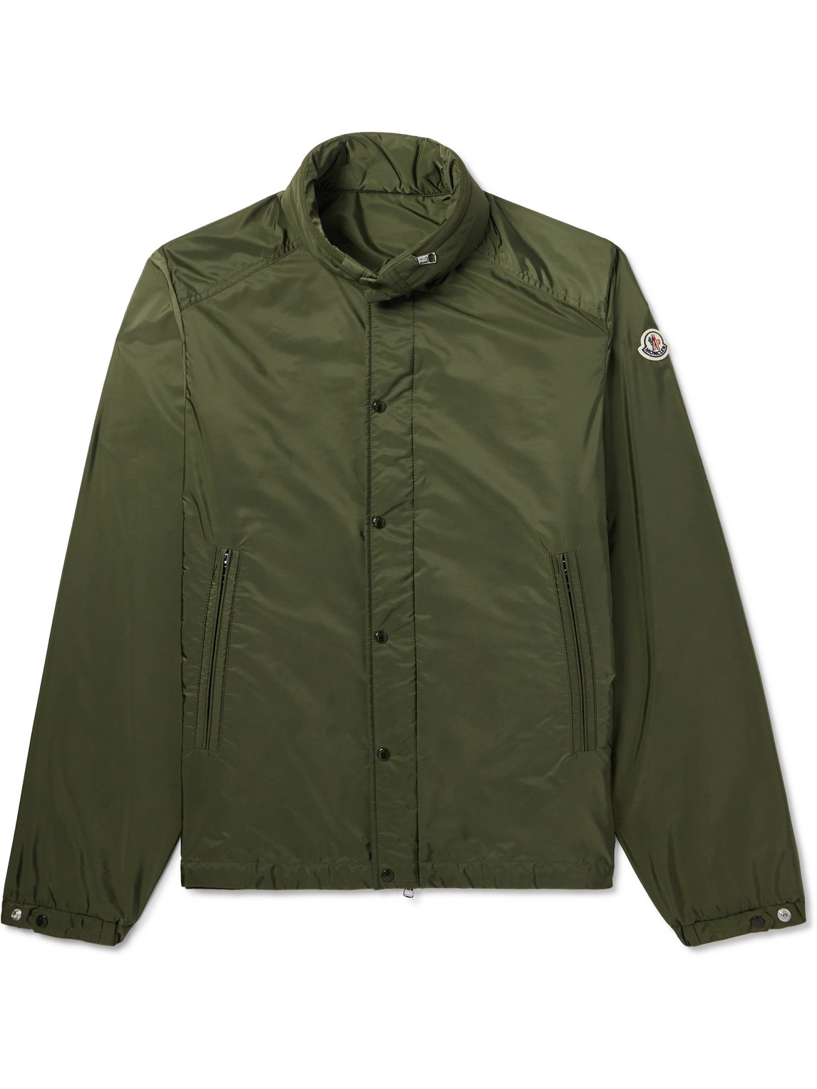 Moncler Montriond Logo-appliquéd Nylon Jacket In Green