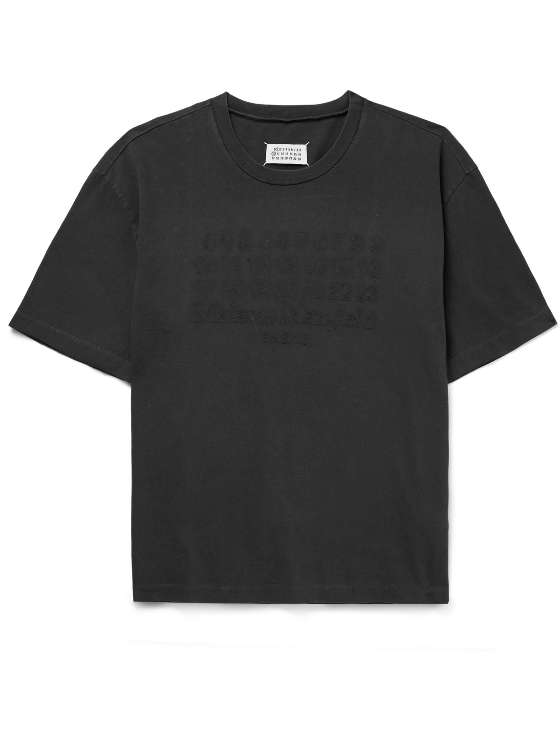 Maison Margiela distorted-logo Cotton T-shirt | White | FARFETCH