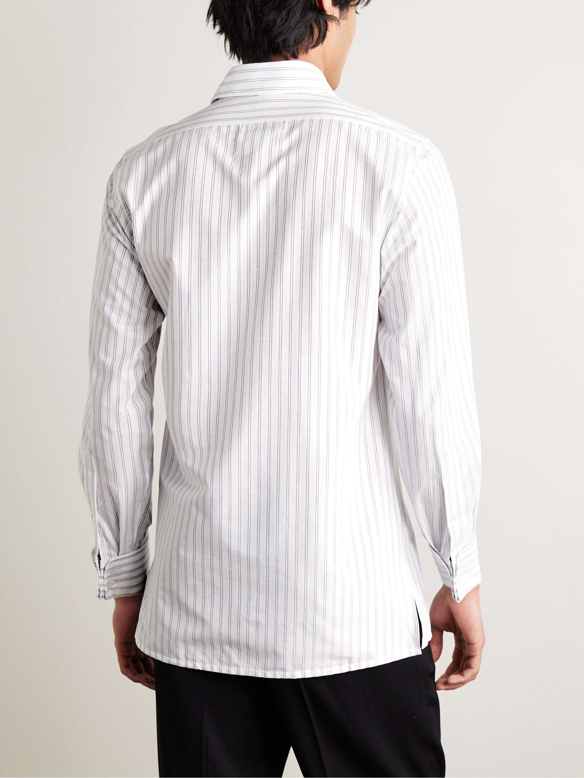MAISON MARGIELA Slim-Fit Striped Cotton-Poplin Shirt for Men